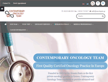 Tablet Screenshot of oncologists.gr